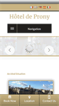 Mobile Screenshot of hoteldeprony.fr